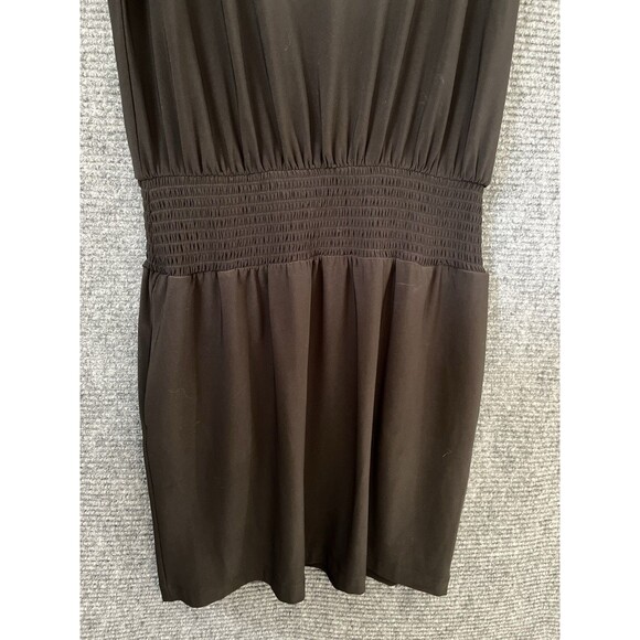 WHBM Dress Solid Black Size Small Travel Stretch Short Pockets Business Casual - Picture 3 of 7